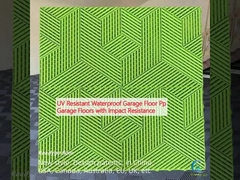 UV Dirençli Su geçirmez Garaj Zemini Pp Çarpışma Direncili Garaj Zeminleri