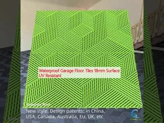 Su geçirmez garaj zemin fayansları 18mm Yüzey UV direnci