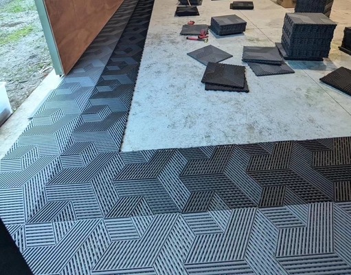 Ticari Bağlantılı Garaj Taşları Vinyl Garaj Zemin Taşları UV Direnci