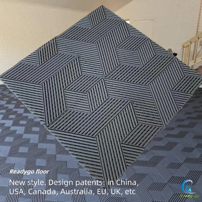 quality Siyah Anti-UV Garaj Trafik Zemin Anti-Yaşlanma Garaj Zemin Kelepçesi 2500Lbs Anti Etki factory