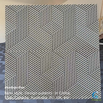 25000 Pound Interlocking Garage Tile ASTM D2047 Sert garaj zemin fayansları