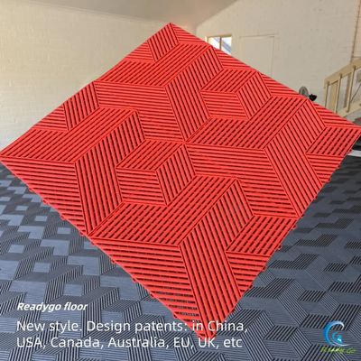 Modern kare mat yüzey garaj zemin fayansları gri