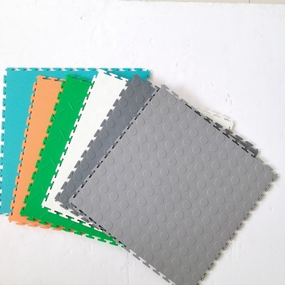 Anti kayma PVC garaj zemin paspası 498*498mm PVC kiremit garaj zemin